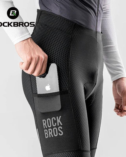ROCKBROS Cycling Shorts Breathable Bicycle Clothing Sports Racing Tights Reflective With Pockets Quick Dry Bike Half Pants