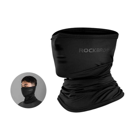 ROCKBROS Summer Face Scarf Neck Sun Protection Silk Cycling Headwear Motorcycle Scooter MTB Road Cycling Mask Breathable Bandana