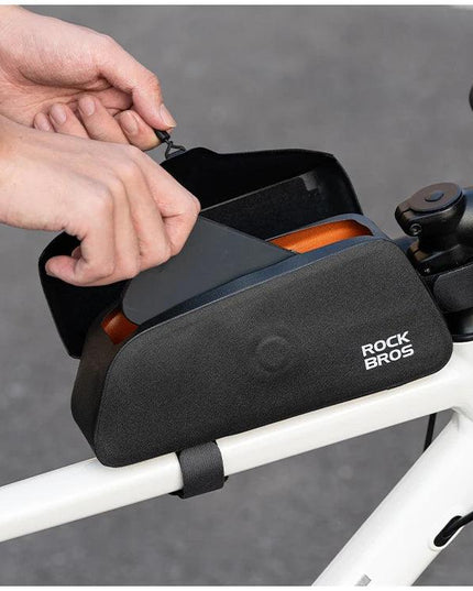 ROCKBROS Bike Bag Hook Bag Magnetic Upper Tube Bag Ultralight Top Front Tube Frame Bag Riding Bag Mountain Bike Storage Bag