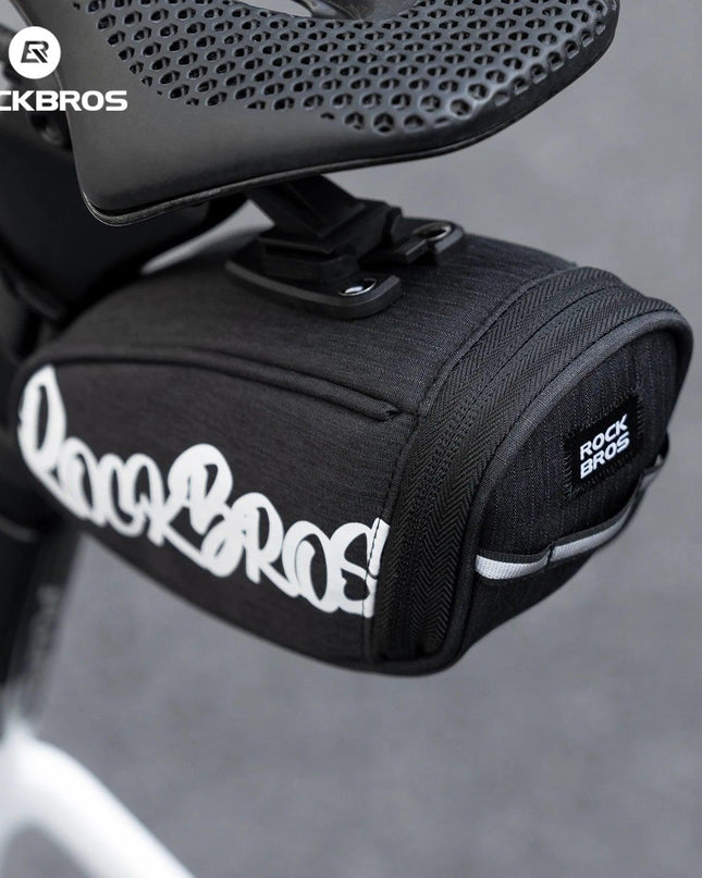ROCKBROS Bicycle Seat Bag Lightweight Bike Saddle Bag for Cycling Essentials Reflective Rear Pack Wear-Resistant Bag