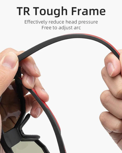 ROCKBROS Sunglasses Polarized Cycling Glasses Electronic Color Change Glasses UV400 Safety Bike Bicycle Eyewear Sports Goggles