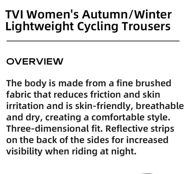 ROCKBROS TVI Series Women's Cycling Pants Riding Mountain Bike Trousers Windproof Breathable Bicycle Padded Tights Asain Size