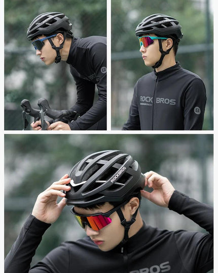 ROCKBROS Bike Glasses Polarized Men Women Bicycle Glasses 4Lens MTB Road Cycling Eyewear Glasses With Myopia Frame Sunglasses
