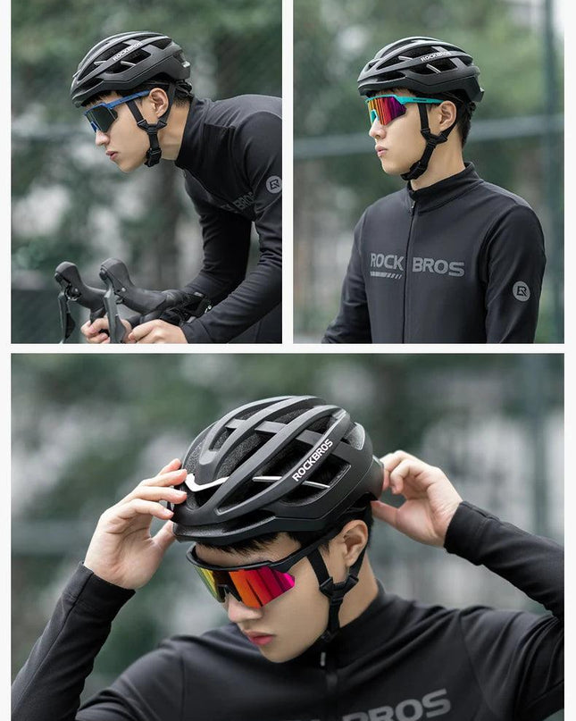 ROCKBROS Bike Glasses Polarized Men Women Bicycle Glasses 4Lens MTB Road Cycling Eyewear Glasses With Myopia Frame Sunglasses