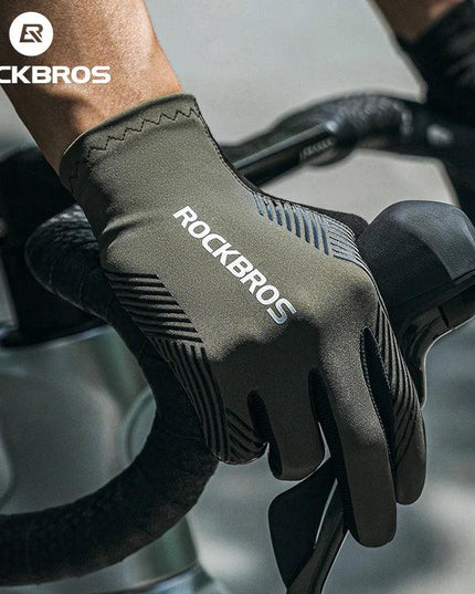 ROCKBROS Cycling Gloves Spring Summer Gloves Touch Screen Anti-slip Breathable MTB Road Bike Running Fitness Gym Motor Gloves