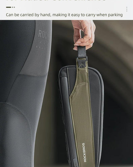ROCKBROS Bicycle Bag Portable Cycling Top Tube Bag Nylon MTB Road Phone Tool Bag Reflective Ultralight Bicycle Pannier Pocket