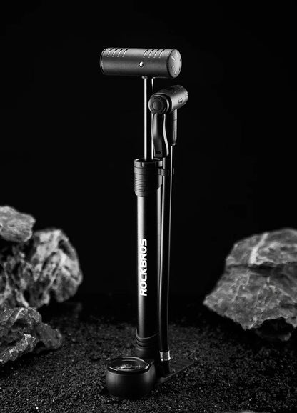 ROCKBROS Bicycle Pump 120 PSI Riding Portable Mini Bike Pump FV/AV Handheld/Vertical Inflation Modes Inflator Cycling Accesories