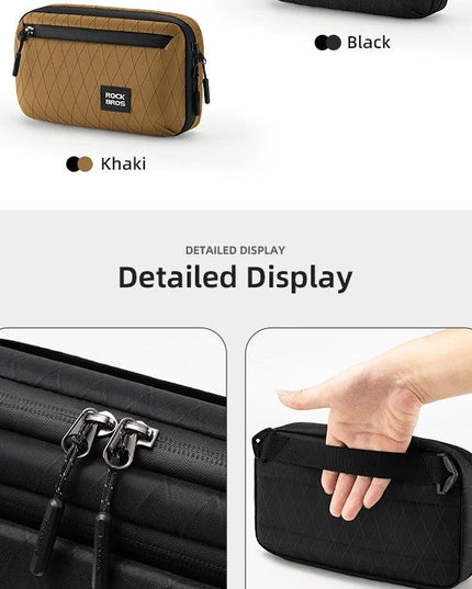 ROCKBROS Bicycle Bag Portable Lightweight MTB Road Bike Handlebar Bag 2.1L Big Capacity Multifunctional Riding Shoulder Bag