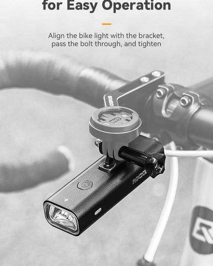 ROCKBROS Bike Front Light IPX6 Type-c Rechargeable Bicycle Hanging Light Headlight LED Flashlight 400/800/1000/1500LM Aluminum