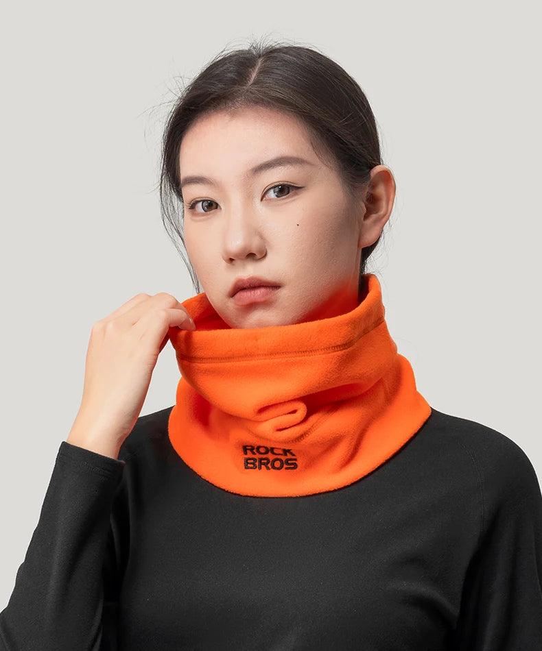 ROCKBROS Winter Scarf Hats Fleece Windproof Balaclava Hiking Warm Mask Bandana Ear Neck Cover Thermal Camping Sport Gear