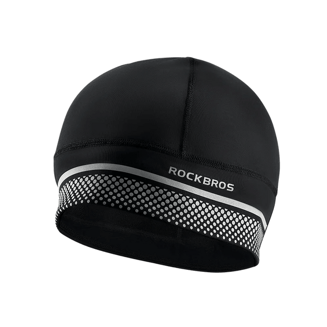 ROCKBROS Winter Fleece Ski Cap Windproof Thermal Cycling Cap Warmer Motorcycle Hat Helmet Liner Running MTB Bike Headwear