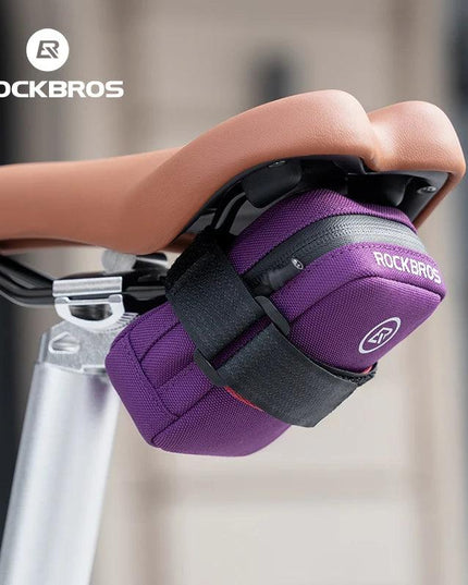 ROCKBROS Mini Bicycle Saddle Bag Lightweight Small 0.35L Bike Bag Portable Multi function Hand Bags Cycling Bag Bike Accessories