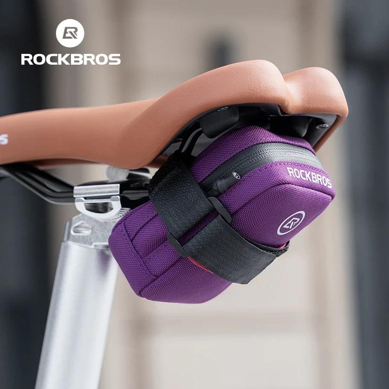 ROCKBROS Mini Bicycle Saddle Bag Lightweight Small 0.35L Bike Bag Portable Multi function Hand Bags Cycling Bag Bike Accessories