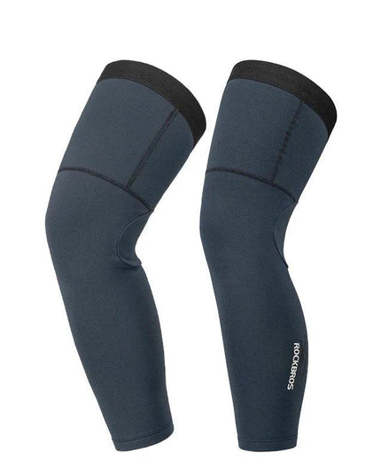 ROCKBROS Cycling Sleeve Leg Sleeve Windproof  Sports Fleece Sleeves Knee Braces Men Women Autumn Winter Warmth Cycling Equipment