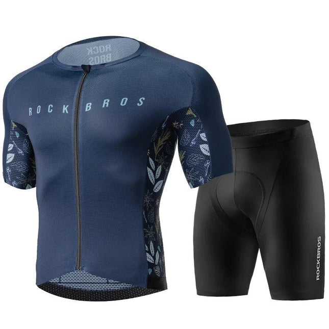 ROCKBROS Cycling Jersey MTB T-shirt Mountain Bike Men's Wear Summer Clothes High-Quality With YKK Zipper Sportswear Breathable