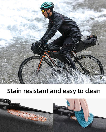 ROCKBROS Bike Bag Waterproof Reflective 10L Large Capacity Saddle Bag Cycling Foldable Tail Rear Bag MTB Road Trunk Bicycle Bag