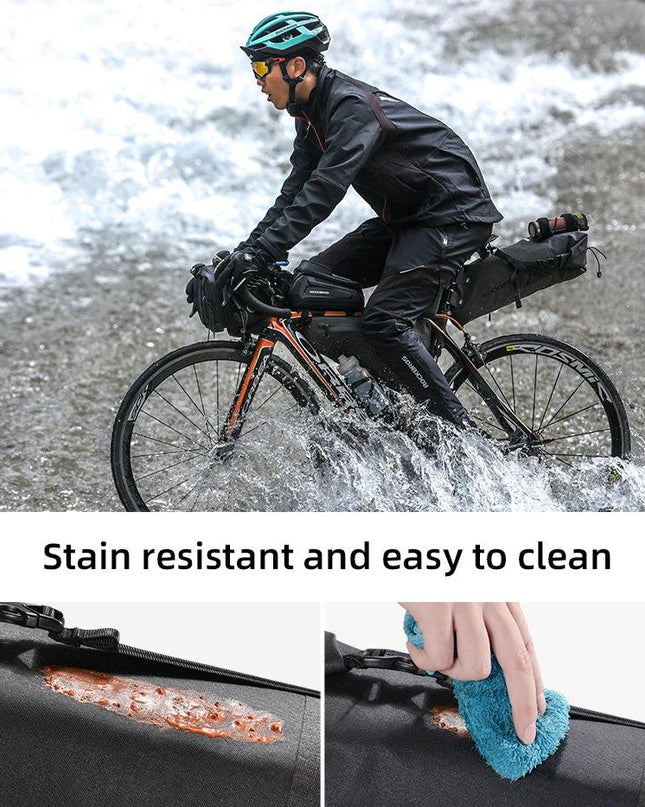 ROCKBROS Bike Bag Waterproof Reflective 10L Large Capacity Saddle Bag Cycling Foldable Tail Rear Bag MTB Road Trunk Bicycle Bag