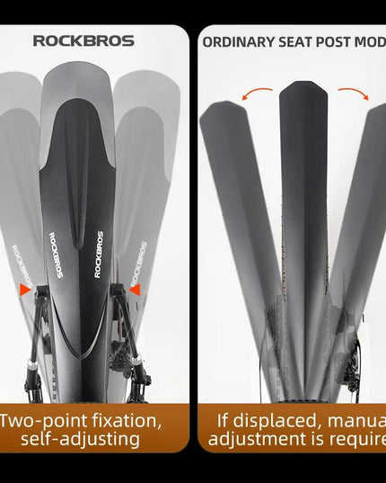 ROCKBROS Mountain Bike Mudguard Widen Quick Release 26-29 Inch  Durable lnnovative Installation Fender Bicycle Accessaries