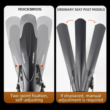 ROCKBROS Mountain Bike Mudguard Widen Quick Release 26-29 Inch  Durable lnnovative Installation Fender Bicycle Accessaries