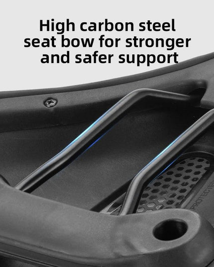 ROCKBROS Bicycle Saddle PVC Leather Comfortable Bike Seat Soft Shock Absorption Oversize Water-Resistant Cycling Cushion