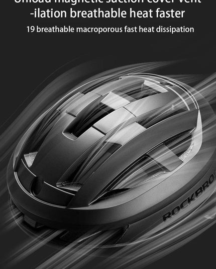ROCKBROS Magnetic Suction Shell Helmets Safe Breathable Cycling Rock Climbing Skateboarding Roller Skating Men Women Bike Helmet