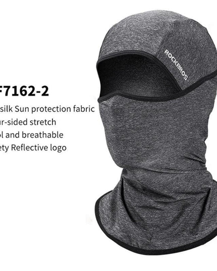 ROCKBROS Cycling Mask Summer UV Protection Balaclava Glasses Face Breathable Hole Men Women Quick-Drying Bicycle Ice silk Mask