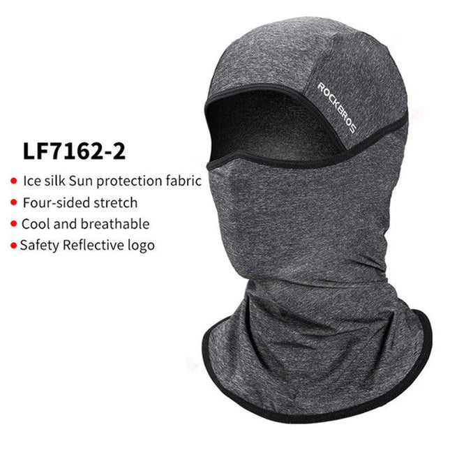 ROCKBROS Cycling Mask Summer UV Protection Balaclava Glasses Face Breathable Hole Men Women Quick-Drying Bicycle Ice silk Mask