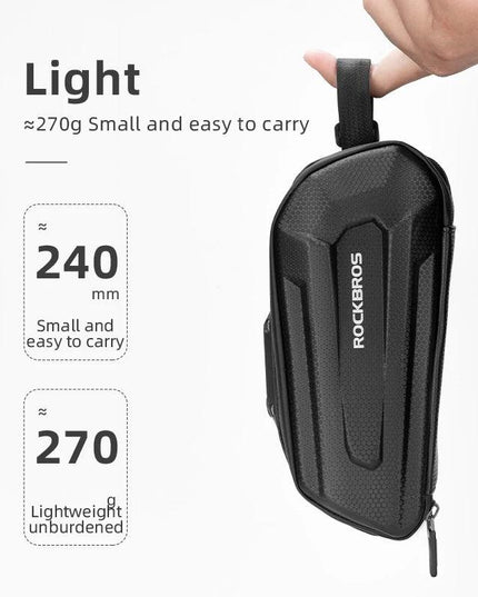 ROCKBROS1.7L Bicycle Bag Waterproof Rear Large Capatity Quick Release Seatpost Shockproof Double Zipper Rear Bag Accessories