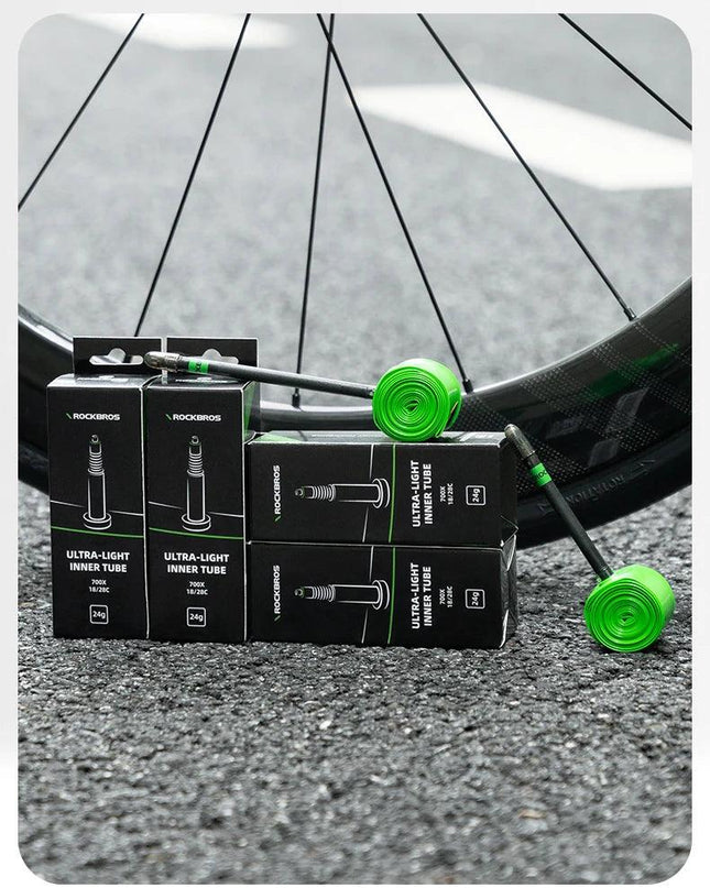 ROCKBROS Ultralight 24g Bike Inner Tube 700X18 25 28 MTB Road Bicycle TPU Material Tire Lightweight French Valve  65mm 85mm Tube