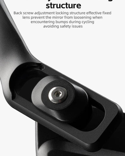 ROCKBROS Bicycle Mirror Handlebar Rear View Stainless Steel Reflector Universal Wide-Range 360° Adjustable Mirror Bike Accessory