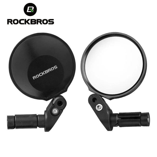 ROCKBRSO HD View MTB Road Bike Mirrors 360 Angle Adjustable Handlebar Wide Range Rearview Mirror For Motorcycle Accessories