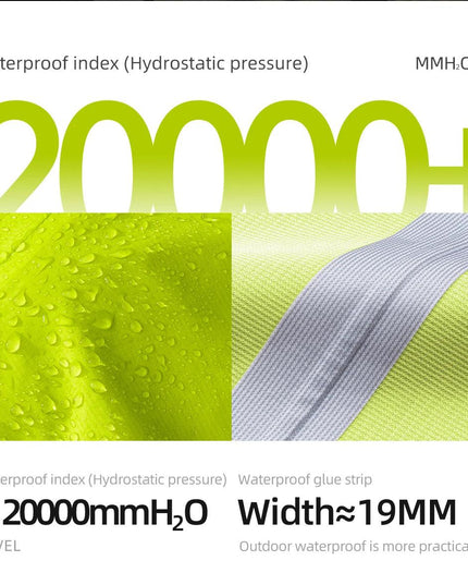 ROCKBROS Waterproof Cycling Jacket Raincoat Waterproof Breathable Outdoor Sport Windbreaker Cycling Hiking Men Women EUR Size
