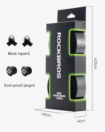 ROCKBROS Road Bike Handlebar Tapes Anti-slip PU EVA Breathable Shock Absorbing Cycling Strap Wear-Resistant Strap Accessories