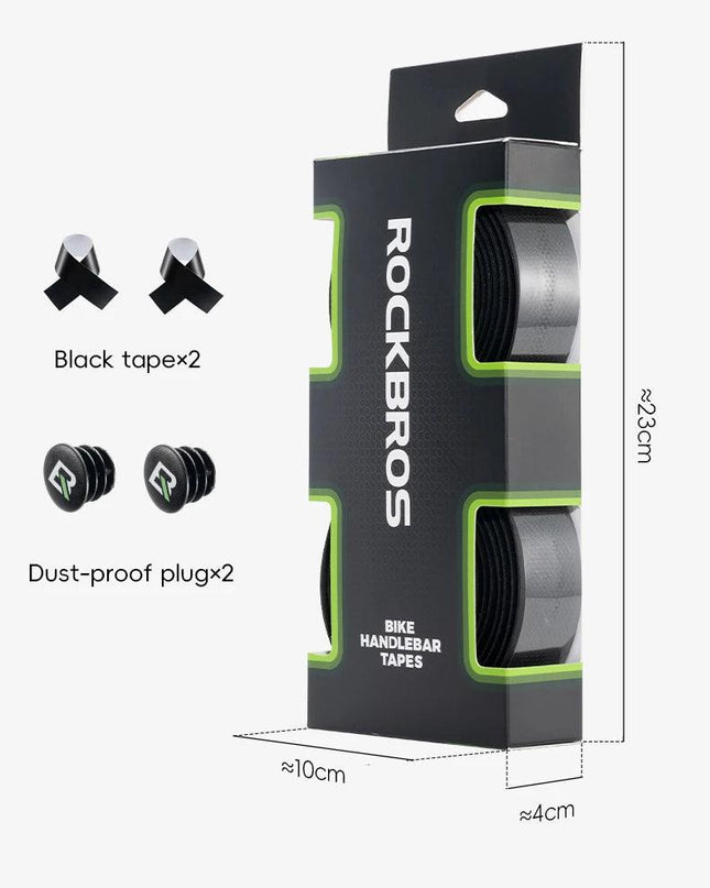 ROCKBROS Road Bike Handlebar Tapes Anti-slip PU EVA Breathable Shock Absorbing Cycling Strap Wear-Resistant Strap Accessories