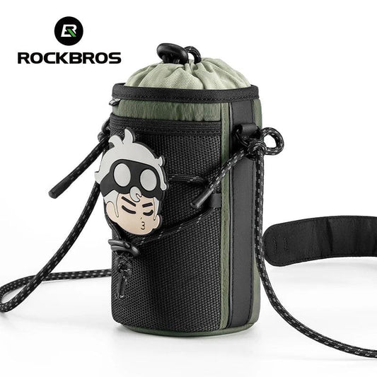 ROCKBROS Bicycle Bag 1L Portable Front Bag LightWeight Kettle Handlebar Bag Water Bottle Carrier Cycling Bag Large Capacity