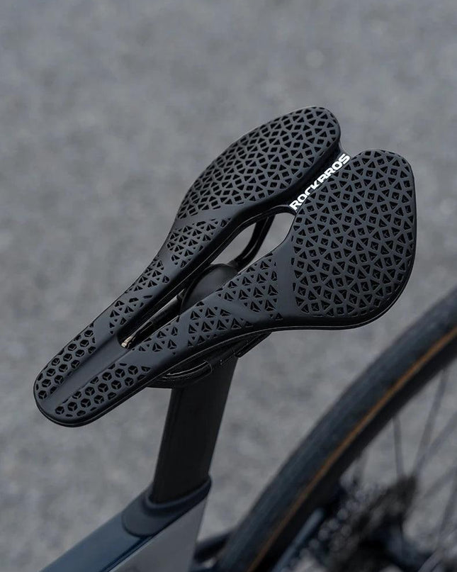 ROCKBROS 3D Printed Bicycle Carbon Saddle Ultra-Light Shock-Absorption MTB Road Profession Racing Bicycle Cycling Saddle