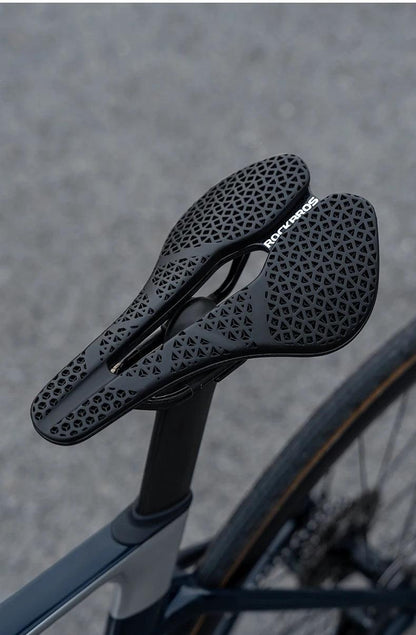 ROCKBROS 3D Printed Bicycle Carbon Saddle Ultra-Light Shock-Absorption MTB Road Profession Racing Bicycle Cycling Saddle