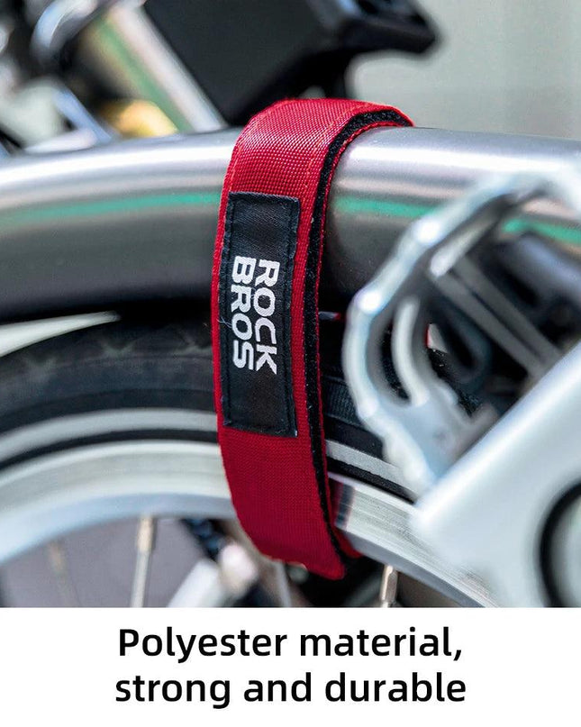 ROCKBROS Bicycle Frame Wheel Fixed Strap For Brompton Folding Bike Body Straps Fixed Belt Ankle Leg Pants Strap Outdoors
