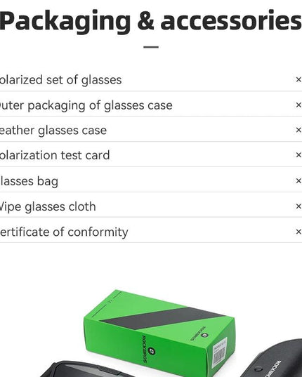 ROCKBROS Cycling Sunglasses Polarized UV Protection Set Glasses Frame for Myopia Glasses Running Fishing Cyling Goggles
