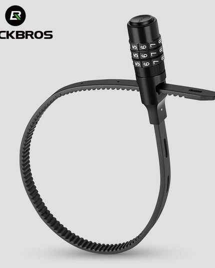 ROCKBROS Bicycle Lock 3 Digit Password Lock Anti-theft Portable Security Steel Chain Cycling Motorcycle Lock Bike Accessories