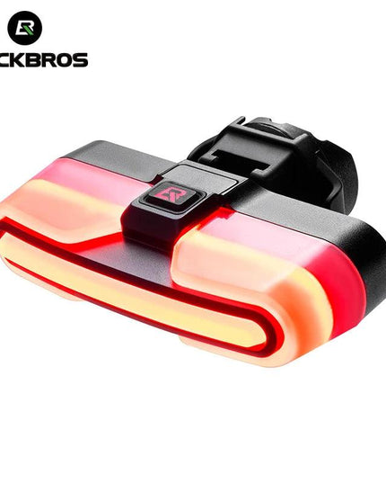 ROCKBROS Bicycle Tail Light Type-C Rechargeable IPX6 Bike Taillight LED Warning Rear Lamp 500mAh Smart Light Sensing Flashlight