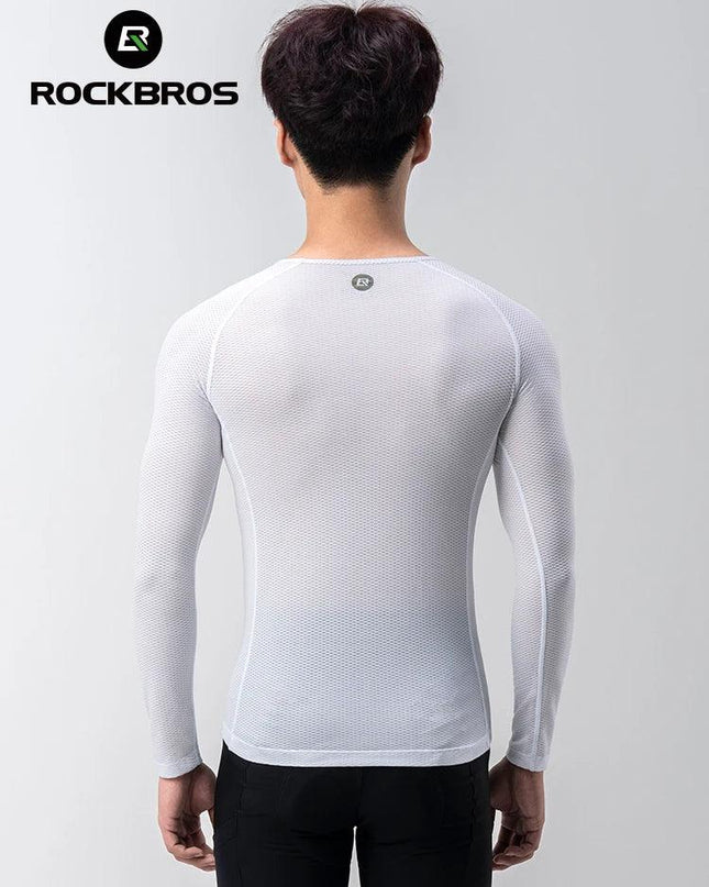 ROCKBROS Bike Jerseys Long Sleeves Breathable Mesh Men Bike Shirt Cycling Clothing Comfortable Summer Racing Clothes Reflective