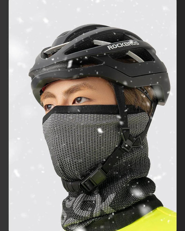 ROCKBROS Bike Mask Winter Skiing Running Headgear Balaclava Breathable Warm Scarf Windproof Outdoor 360° Protection Thermal Mask