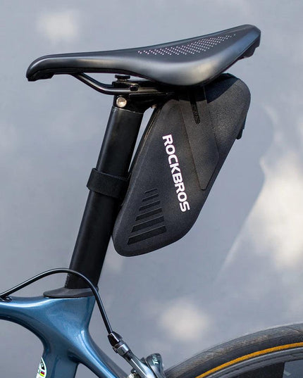 ROCKBROS Bicycle Saddle Bag 0.6L Capacity Waterproof Bike Rear Tail Bag Can Hang Taillights MTB Road Bike Bag Bike Accessories