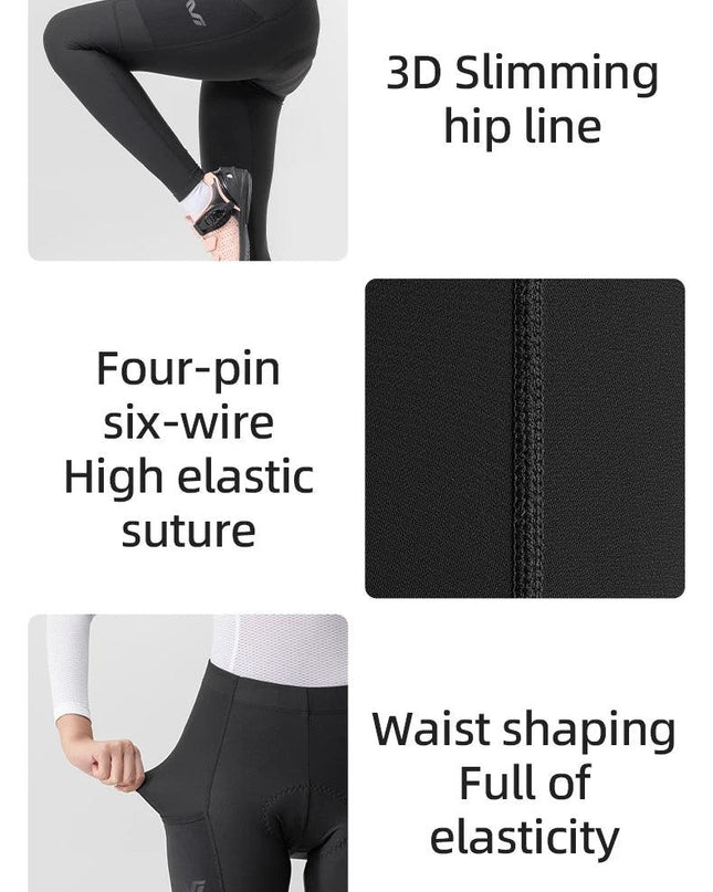 ROCKBROS TVI Series Women's Cycling Pants Riding Mountain Bike Trousers Windproof Breathable Bicycle Padded Tights Asain Size