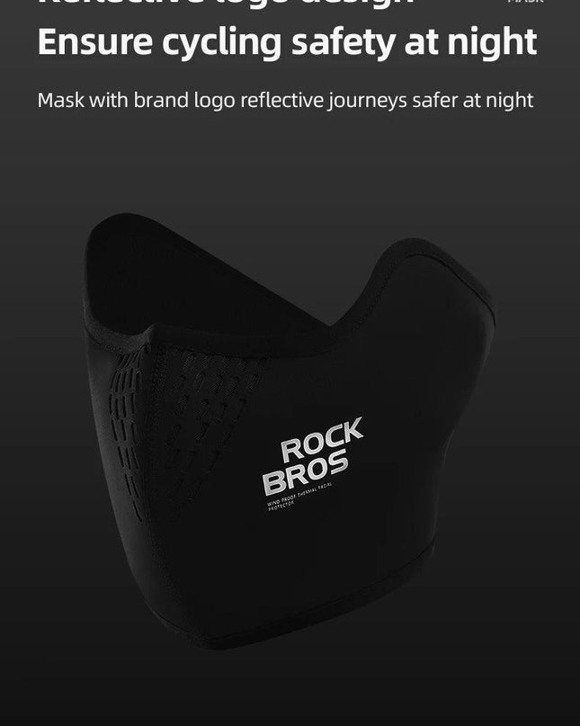 ROCKBROS Warmer Face Mask Windproof Motorcycle Fleece Sport Scarf Outdoor Face Protection Balaclava Bicycle Running Cycling Cap