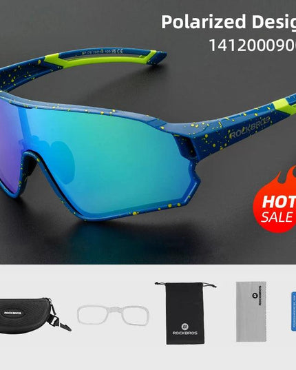 ROCKBROS Bicycle Polarized Glasses UV400 Sport Cycling Glasses Mtb Mountain Bike Eyewear Sunglasses Outdoor Running Goggles