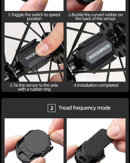 ROCKBROS Bicycle Computer ANT+ Cadence Speed Sensorn Waterproof MTB GPS Cycling For GARMIN Bryton XOSS Bicycle Accessories