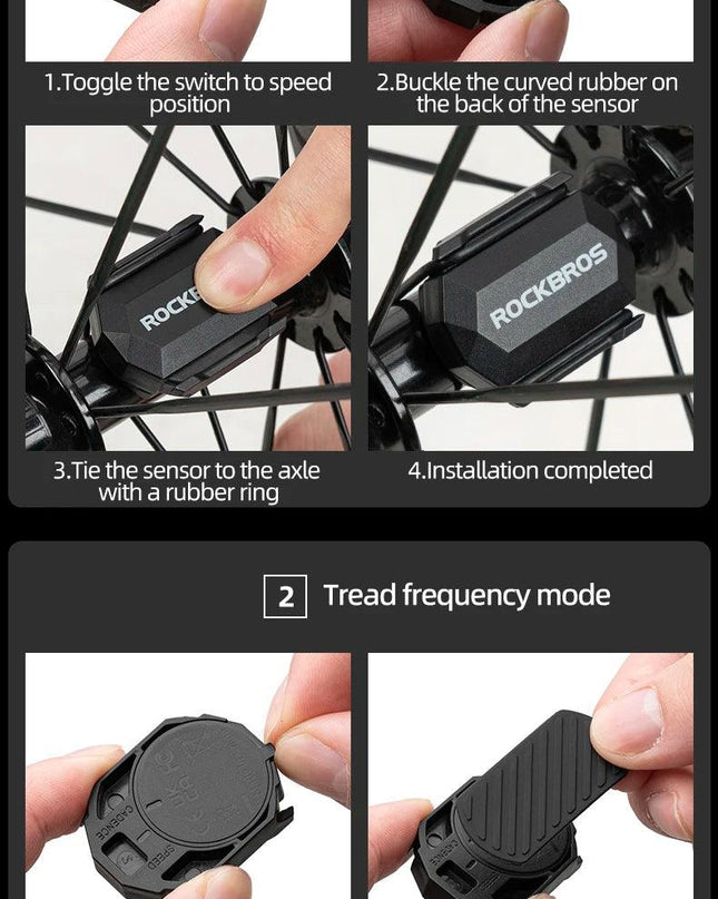 ROCKBROS Bicycle Computer ANT+ Cadence Speed Sensorn Waterproof MTB GPS Cycling For GARMIN Bryton XOSS Bicycle Accessories