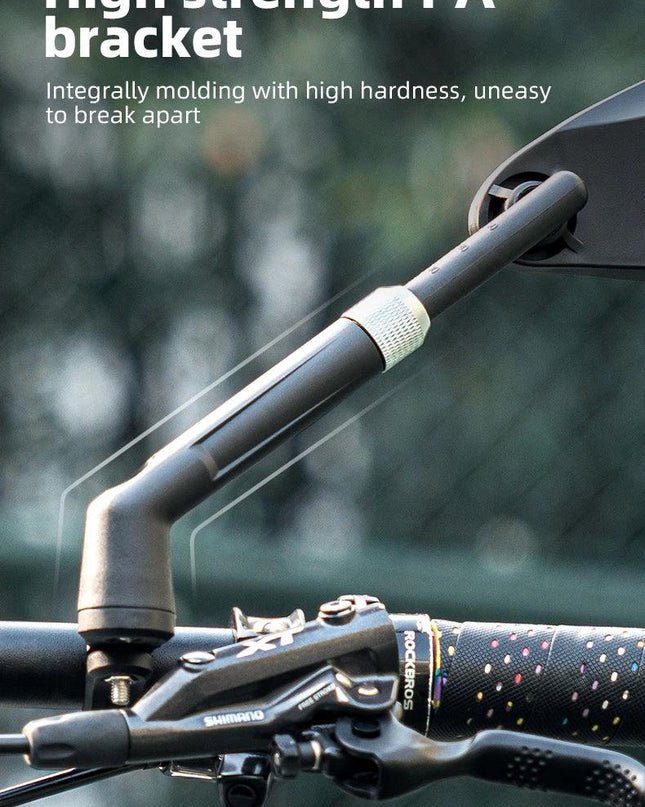ROCKBROS Bicycle Rearview Mirror Universal Wide-Range 360° Adjustable Mirror For Mountain Road Bike Motorcycle Scooter Safety